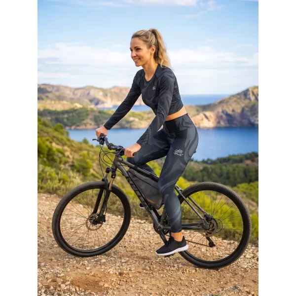  Lange Premium-Leggings für Damen (neue Größen) ALTISPORT VOJ/ALW072LEG05 SCHWARZ 