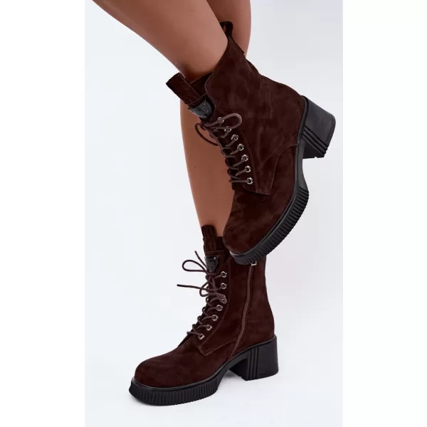 Damen-Stiefeletten VINCEZA 67009 BRAUN 