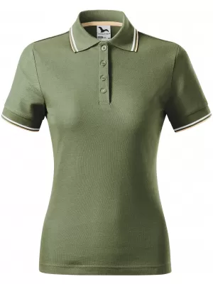 Damen-T-Shirt mit Kragen MALFINI FOCUS 233 KHAKI