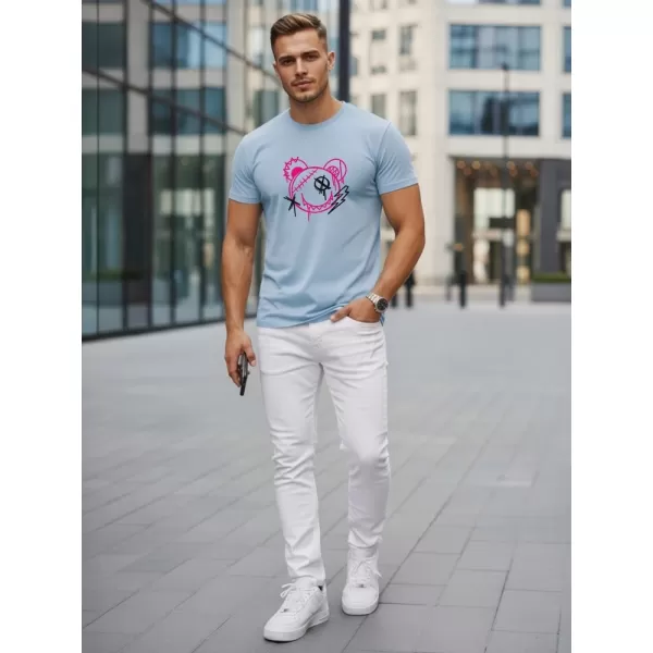  Herren-T-Shirt DSTREET NX0136R-SK HELLBLAU 