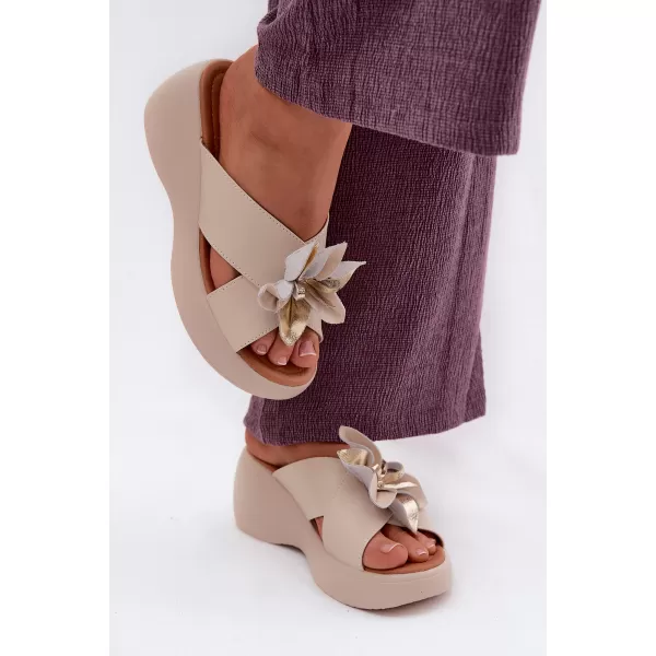  Damenhausschuhe VINCEZA 41511 BEIGE 