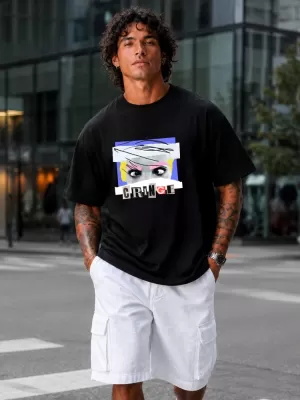 Herren-T-Shirt DSTREET NX1037R-BK-O SCHWARZ