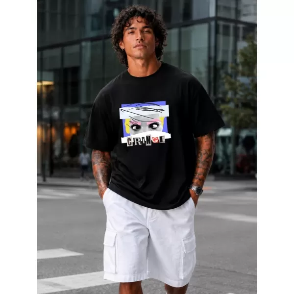  Herren-T-Shirt DSTREET NX1037R-BK-O SCHWARZ 