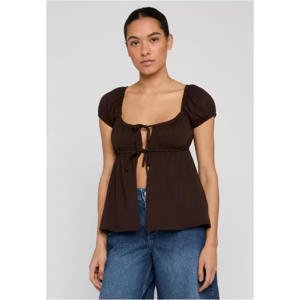  Damen-T-Shirt URBAN CLASSICS TB8177-00075 BRAUN 