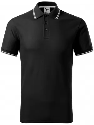 Herren-T-Shirt mit Kragen MALFINI FOCUS 232 SCHWARZ