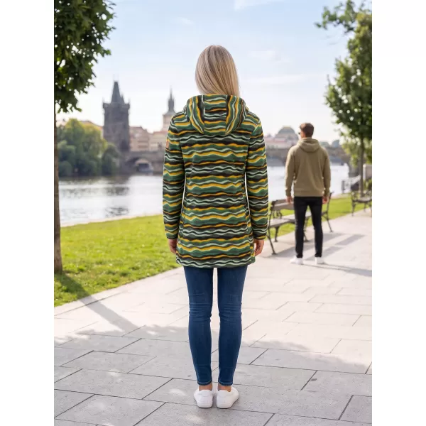  Fleece-Sweatshirt für Damen ALTISPORT ILANI KHAKI 