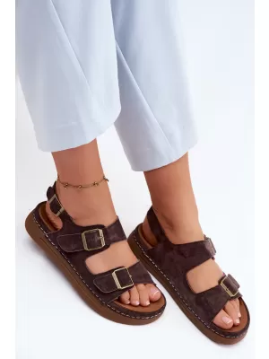 Damensandalen VINCEZA 79620 SCHOKOLADE