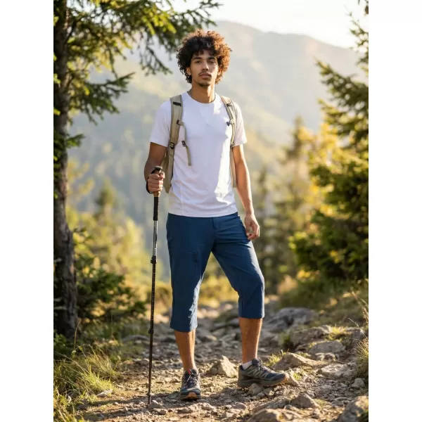  Caprihose für Herren ALPINE PRO WEDER 2 BLAUGRÜNER FLÜGEL 