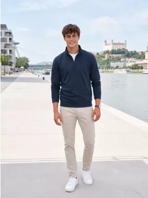Herren-Sweatshirt MALFINI SUMMIT 429 MARINEBLAU