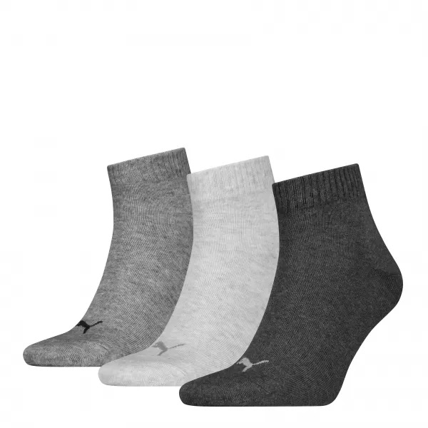  Socken PUMA UNISEX QUARTER PLAIN 3P 93858916 ANTHRAZIT/L MELGRAU/M MELGRAU 