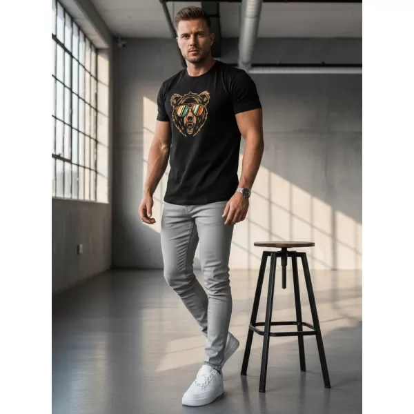  Herren-T-Shirt DSTREET NX041R SCHWARZ 
