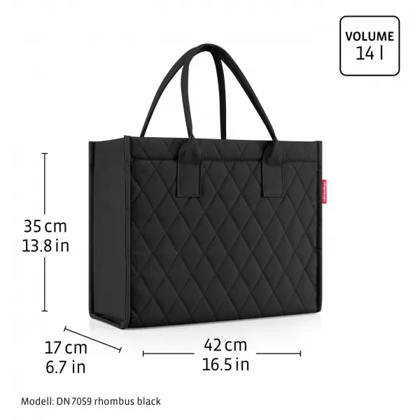  Tasche REISENTHEL DAILY SHOPPER RAUTE SCHWARZ 