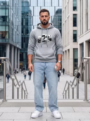 Herren-Sweatshirt DSTREET NX5146BX-02-09 HELLGRAU