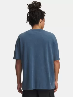 Herren-T-Shirt UNDER ARMOUR UA M HW OS LOGO WASH SS 1389147-498 BLAU