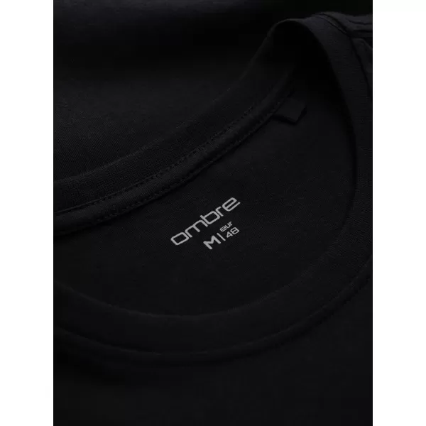  Herren-T-Shirt OMBRE OM-TSPT-0269 SCHWARZ 