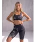Premium-Overknee-Leggings für Damen (neue Größen) ALTISPORT VOJ/ALW083LEG06 SCHWARZ UND WEIß