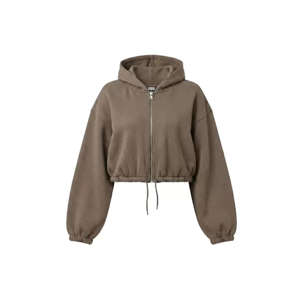  Damen-Sweatshirt URBAN CLASSICS TB8635-23646 TIEFES TAUPE 