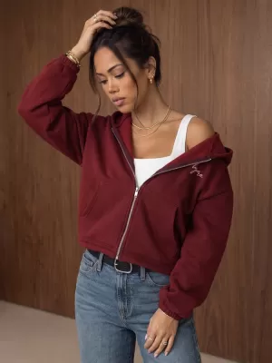 Damen-Sweatshirt DSTREET BY1579 BURGUND