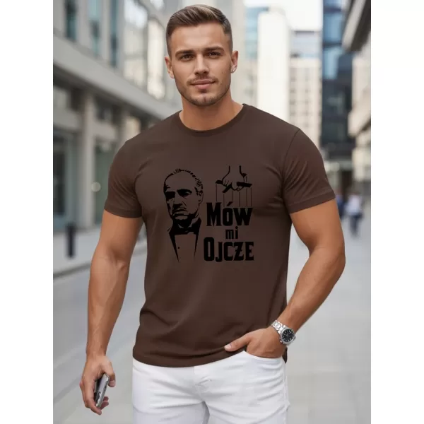  Herren-T-Shirt DSTREET NX5145R-CH BRAUN 
