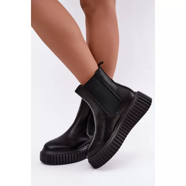  Damen-Stiefeletten BIG STAR SHOES UU274334 SCHWARZ 