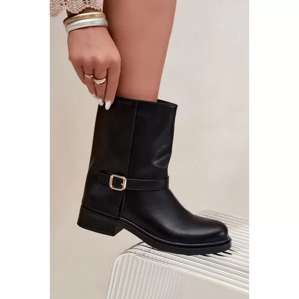  Damen-Stiefeletten BOTO 5859 SCHWARZ 