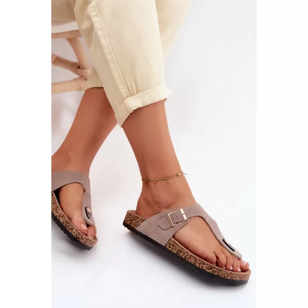  Damen-Flip-Flops BOTO 26SD21-101 BEIGE 