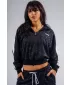 Sweatshirt mit halbem Reißverschluss und Leopardenmuster NEBBIA PRIMAL 866 SCHWARZER LEOPARD