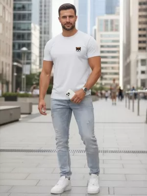 Herren-T-Shirt DSTREET NX0125R-WH WEIß