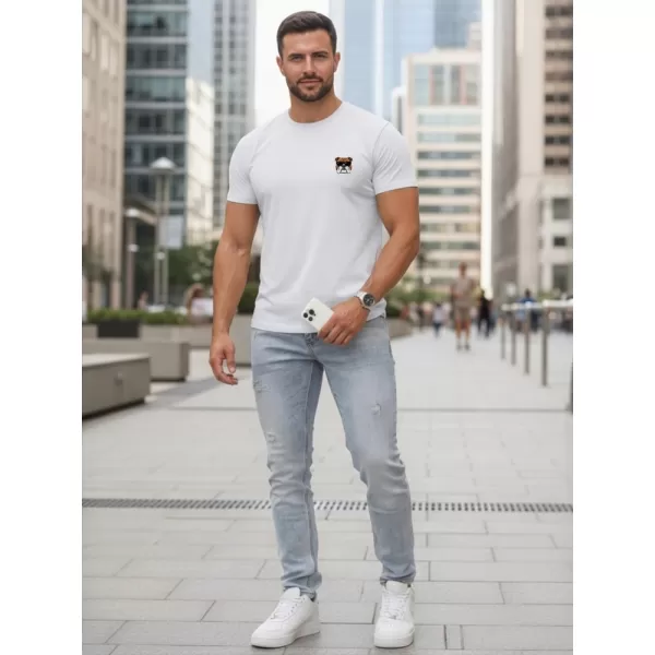  Herren-T-Shirt DSTREET NX0125R-WH WEIß 