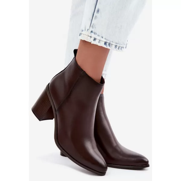  Damen-Stiefeletten SERGIO LEONE BT-50-S SCHOKOLADE 