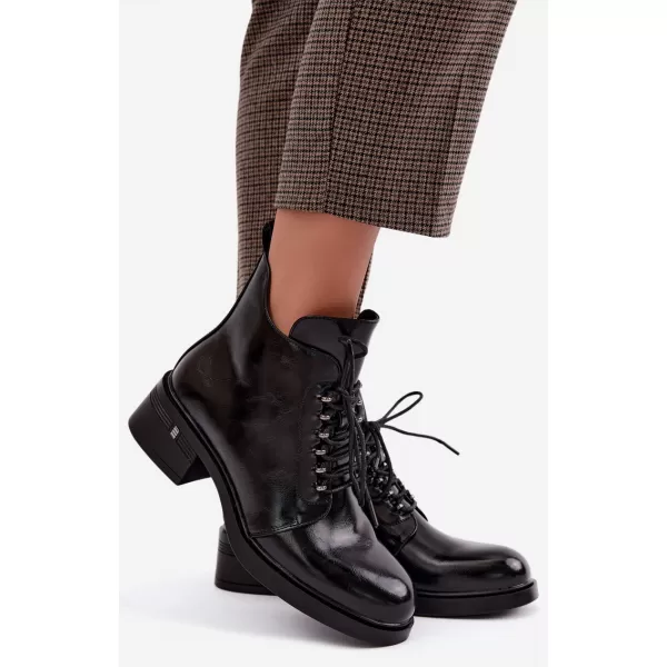  Damen-Stiefeletten S.BARSKI HY62-8112 SCHWARZ 