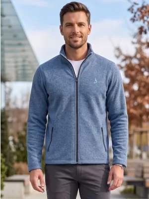 Fleece-Sweatshirt für Herren ALTISPORT ALM002852 DUNKLE DENIM-HIGHLIGHTS