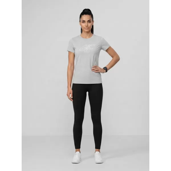  Damen-T-Shirt 4F WMM00TTSHF3309 KALTE HELLGRAUE MELANGE 