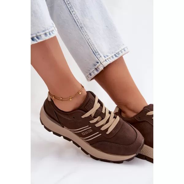  Damen-Sneaker BIG STAR SHOES UU274040 BRAUN/BEIGE 