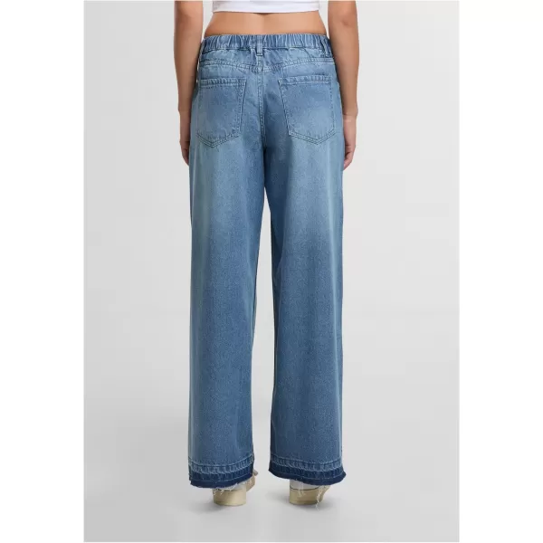  Damenhosen URBAN CLASSICS TB7712 MITTELTIEFBLAU GEWASCHEN 