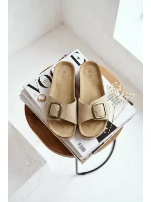 Damenhausschuhe BOTO 2833 KHAKI