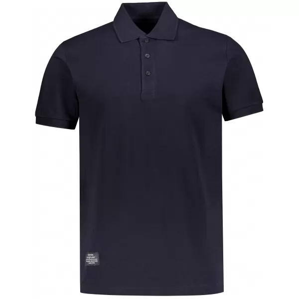  Herren-T-Shirt mit Kragen ALTISPORT NP/ALMST90601 SCHWARZER OPAL 