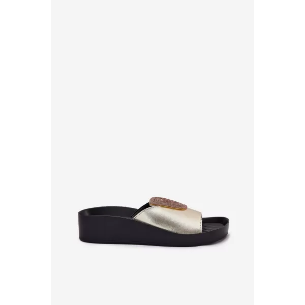  Damenhausschuhe S.BARSKI KV51-028 GOLD 