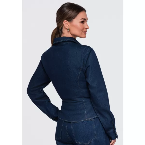  Damenhemd OMBRE OW-SH-E0070 MARINEBLAU 