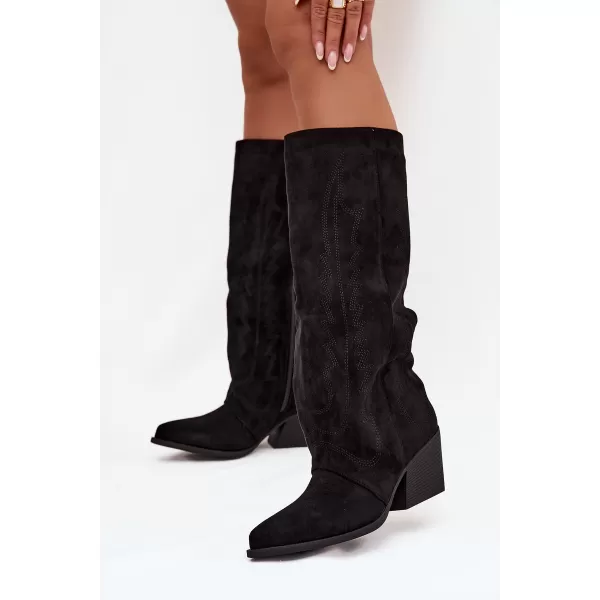  Cowboystiefel für Damen BOTO LQ-160 SCHWARZ 