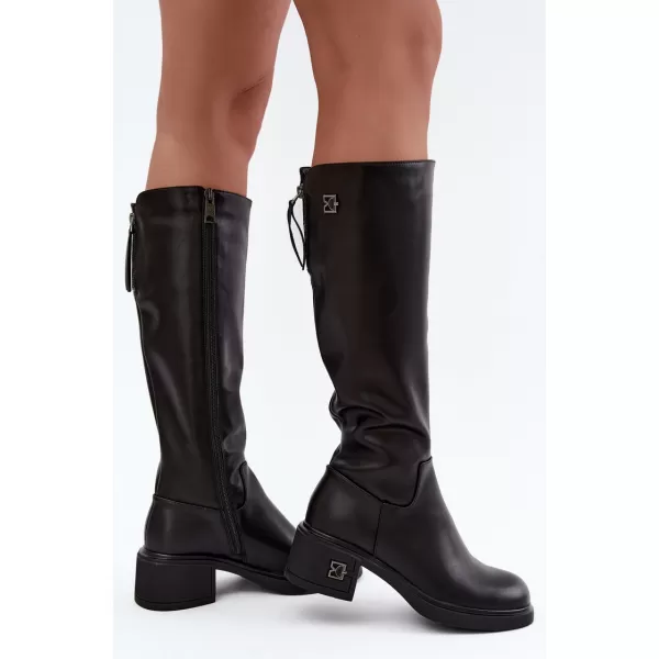  Damenstiefel VINCEZA 67056 LEDER SCHWARZ 
