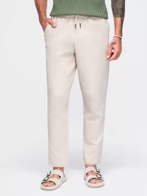 Herrenhosen OMBRE OM-PACP-0310 CREMEFARBEN