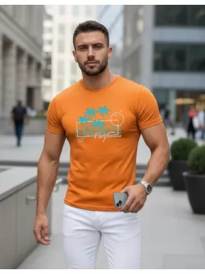 Herren-T-Shirt DSTREET NX5020R ORANGE