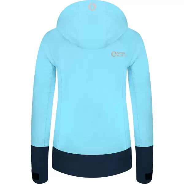  Wasserdichte Damenjacke NORDBLANC BOURNE NBSJL8317 HELLBLAU 