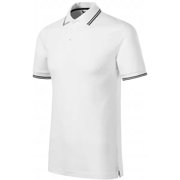  Herren-T-Shirt mit Kragen MALFINI FOCUS 232 WEIß 