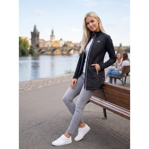  Hybridmantel für Damen ALTISPORT IRYSA SCHWARZ 