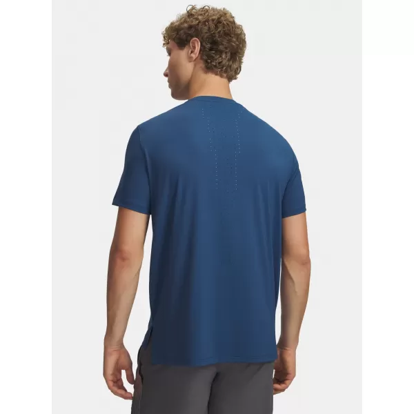  Herren-T-Shirt UNDER ARMOUR VELOCITI PRO SHORTSLEEVE 6009506-498 BLAU 