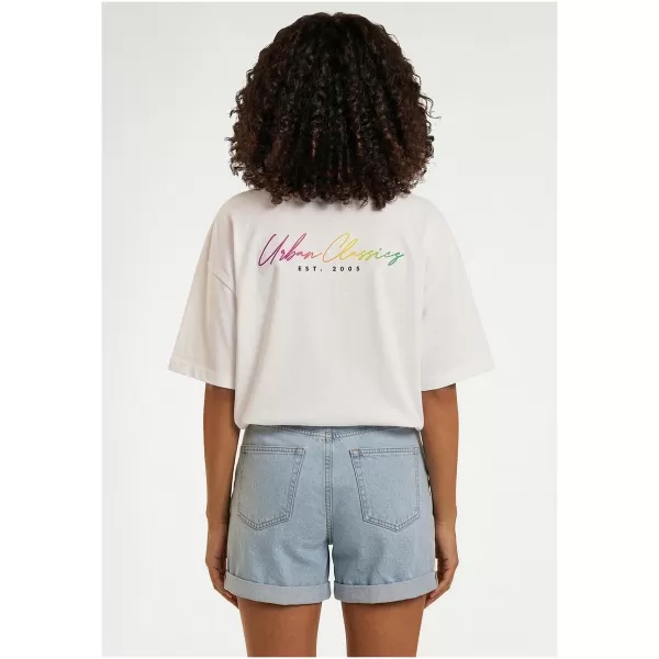  Damen-T-Shirt URBAN CLASSICS TB8754 WEIß 