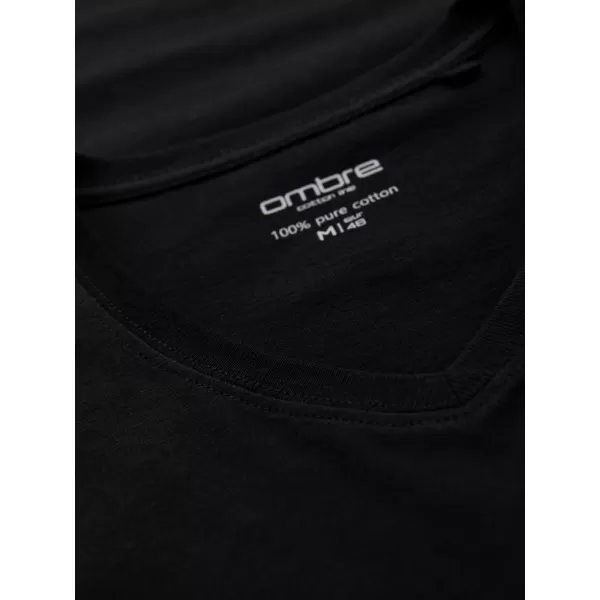  Herren-T-Shirt OMBRE OM-TSBS-0281 SCHWARZ 