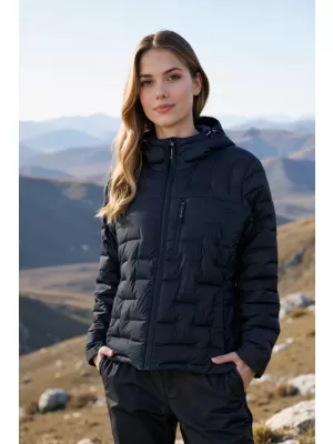 Ultraleichte Winterjacke für Damen ALPINE PRO ROGITA 3 MONDBESCHIENENER OZEAN